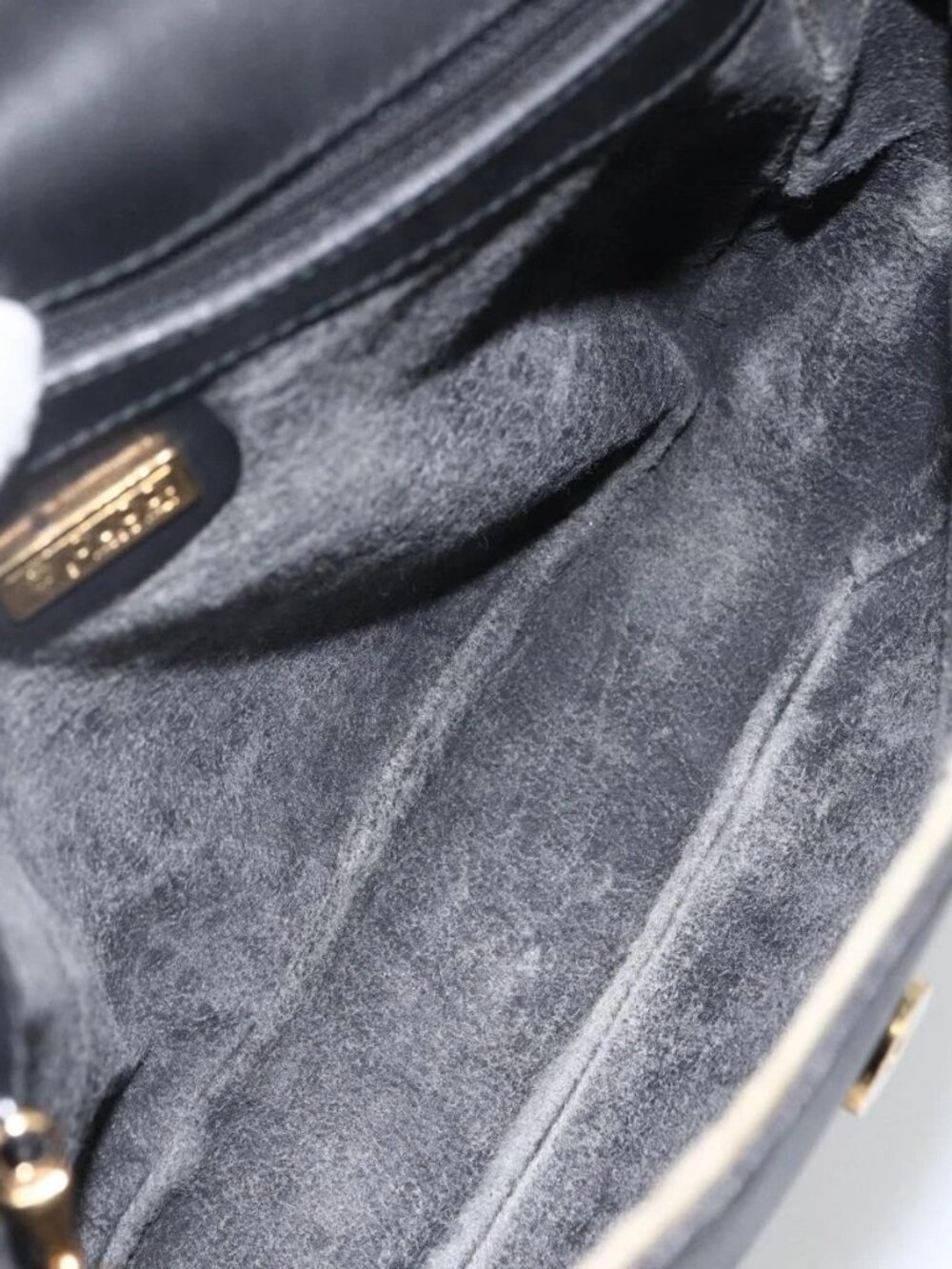 GUCCI Micro GG Supreme Web Sherry Line Bag PVC Black 001 115 0914 Auth ARZ351 - Picture 12 of 16